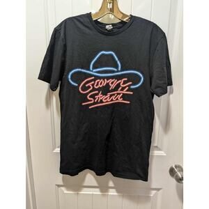 George Strait Graphic T Shirt Concert Tour Black Adult Size S